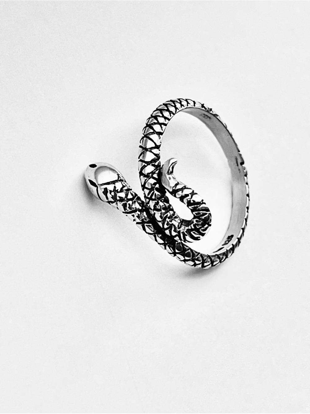 🐍TOP SELLER 🐍 Sterling Silver Snake Ring, Reptile Animal Silver Rings, Snakes - Picture 10 of 13
